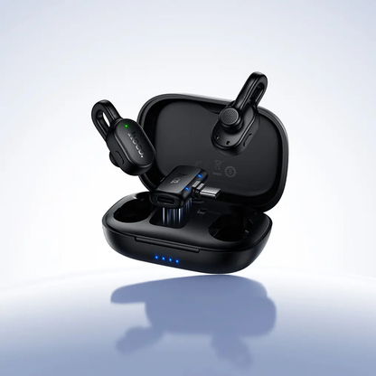 Lavaliera HOCO L27, USB-C, Set 2 kosa, Črna