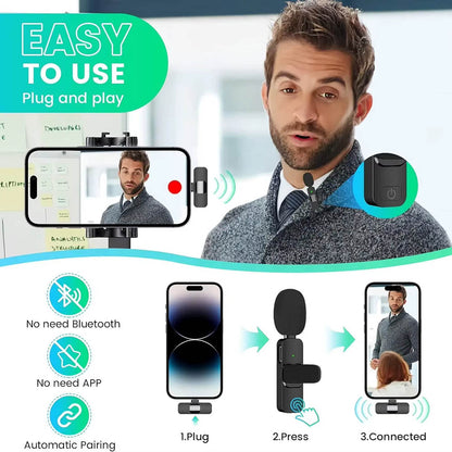 Lavaliera Techsuit LW2, USB-C, Set 2 kosa, Črna
