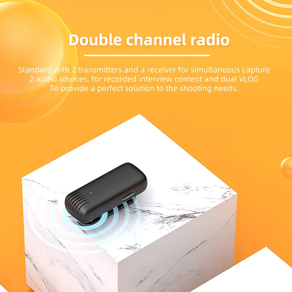 Lavaliera Techsuit LW4, USB-C, Set 2 kosa, Črna
