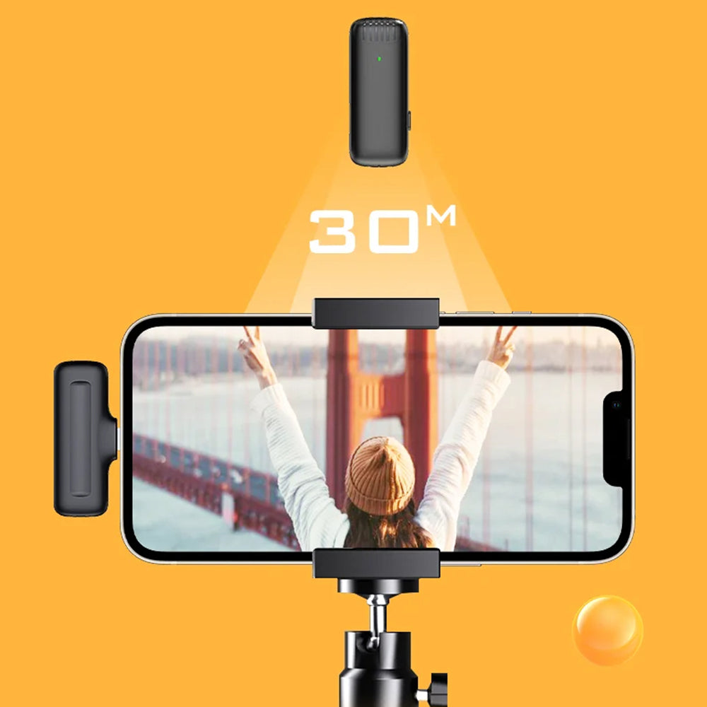 Lavaliera Techsuit LW4, USB-C, Set 2 kosa, Črna