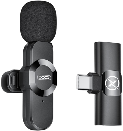 Lavaliera XO Design MC13, USB-C / Lightning, Črna