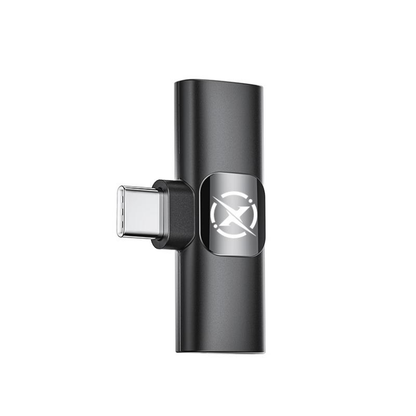 Lavaliera XO Design MC13, USB-C / Lightning, Črna