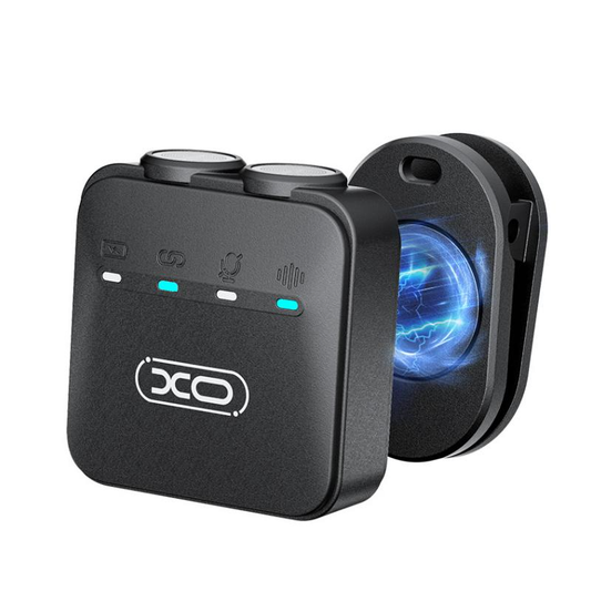Lavaliera XO Design MC15 Dual, USB-C / Lightning, Set 2 kosov, Črna