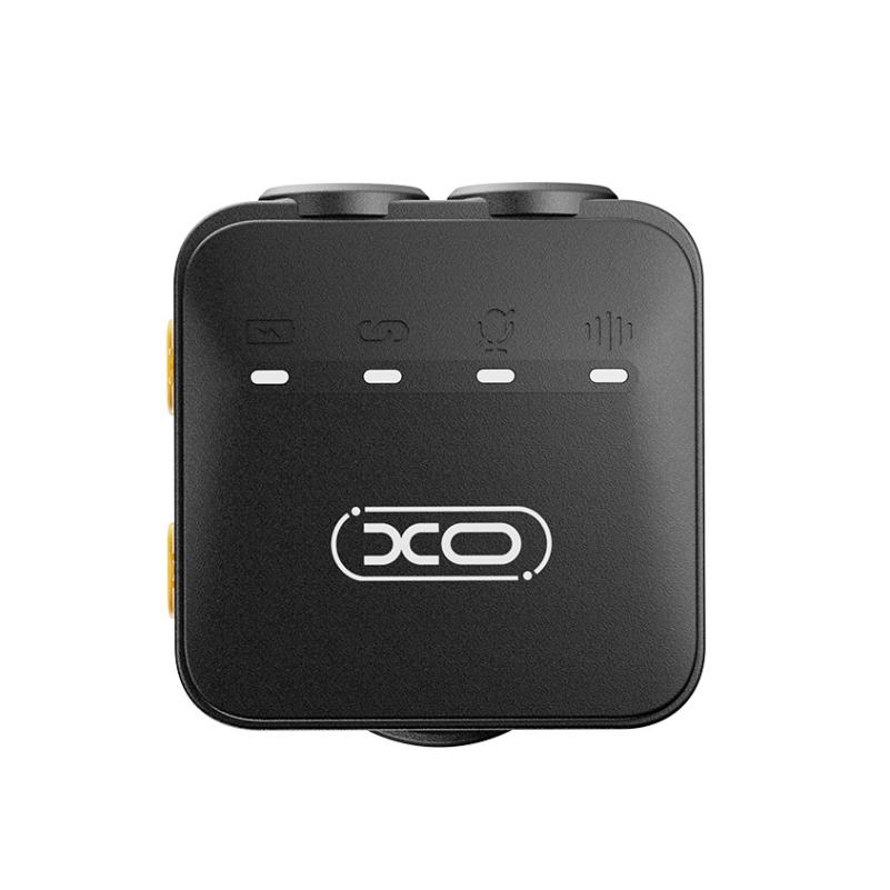 Lavaliera XO Design MC15 Dual, USB-C / Lightning, Set 2 kosov, Črna