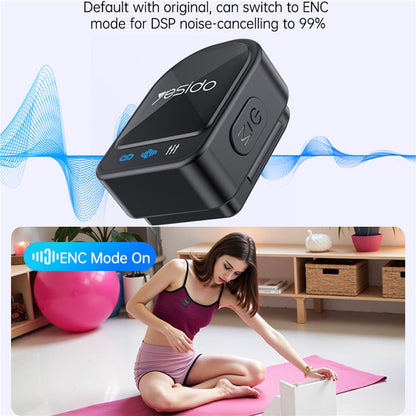 Lavalier Yesido KR19, USB-C / Lightning, Set 2 kosa, Črna