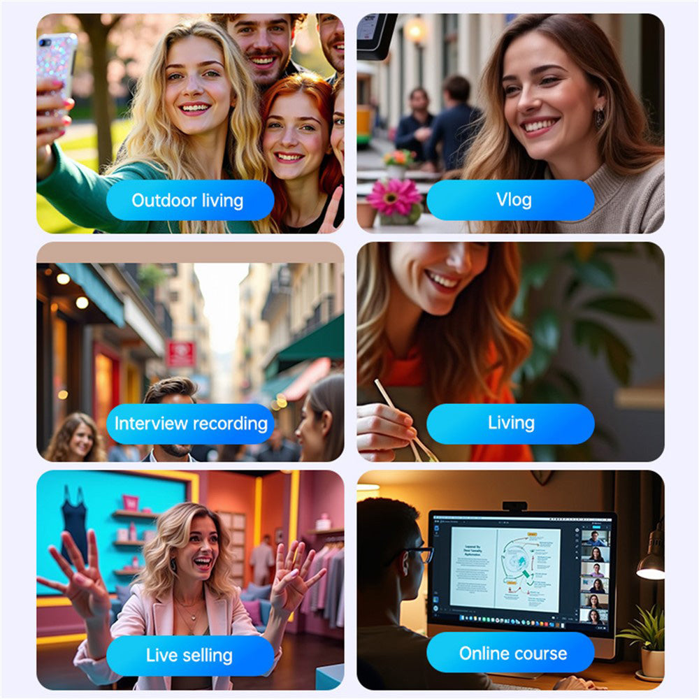 Lavalier Yesido KR19, USB-C / Lightning, Set 2 kosa, Črna