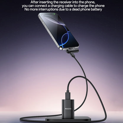 Lavaliera Yesido KR21, USB-C, Set 2 kosa, Črna