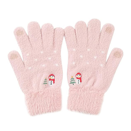 Zimske taktilne ženske rokavice Techsuit ST0011, velikost 17 cm, roza