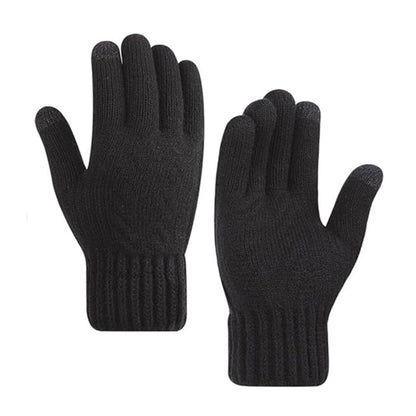 Techsuit Women's Winter Touchscreen Gloves ST0015, Size 17cm, Black