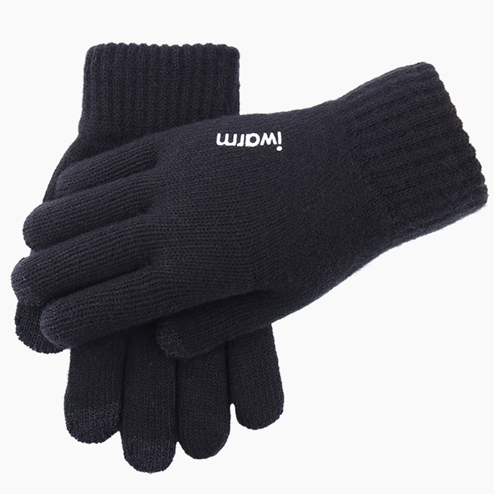 Zimske taktilne rokavice Iwarm ST0005, velikost 21 cm, črne