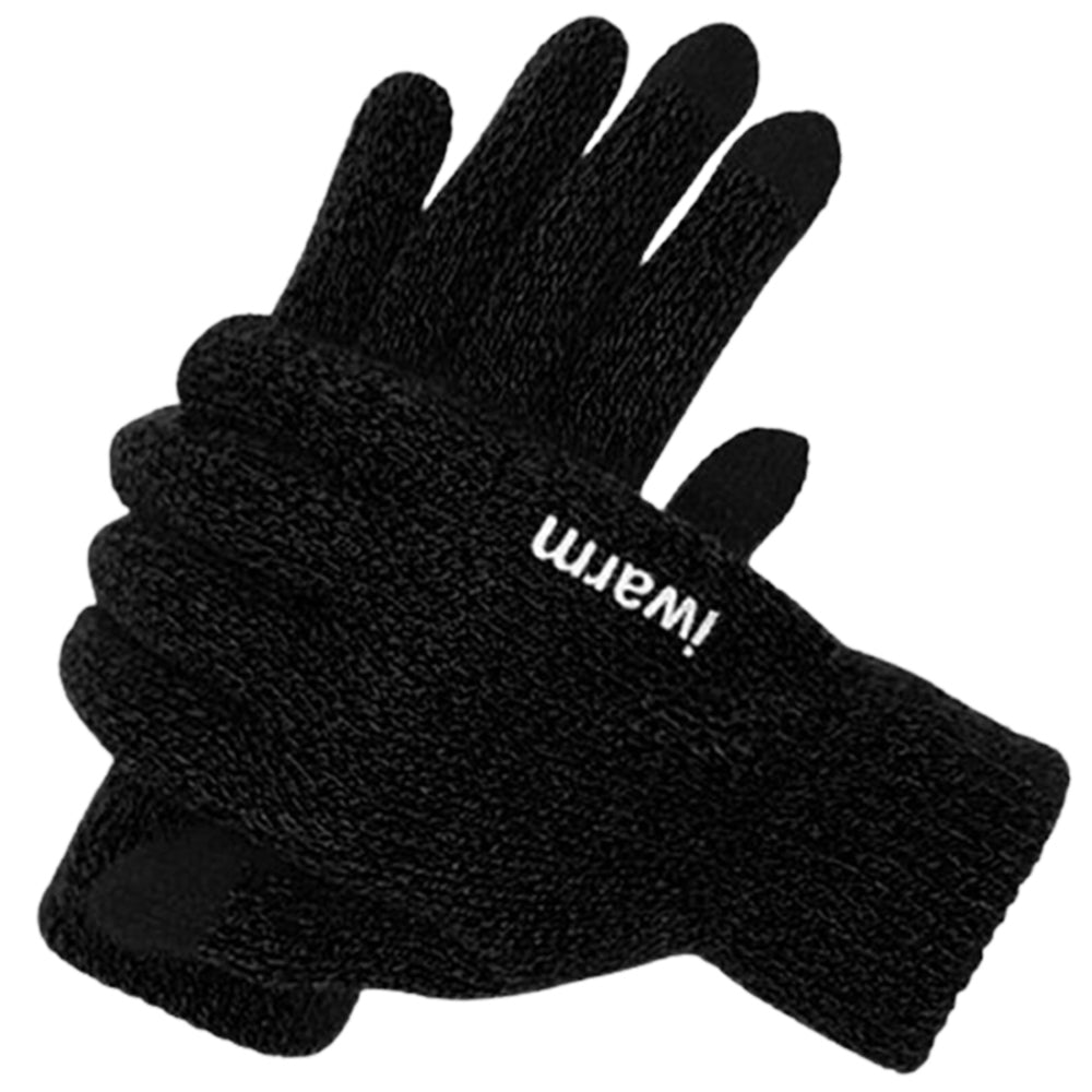 Zimske taktilne rokavice Iwarm ST0005, velikost 21 cm, črne