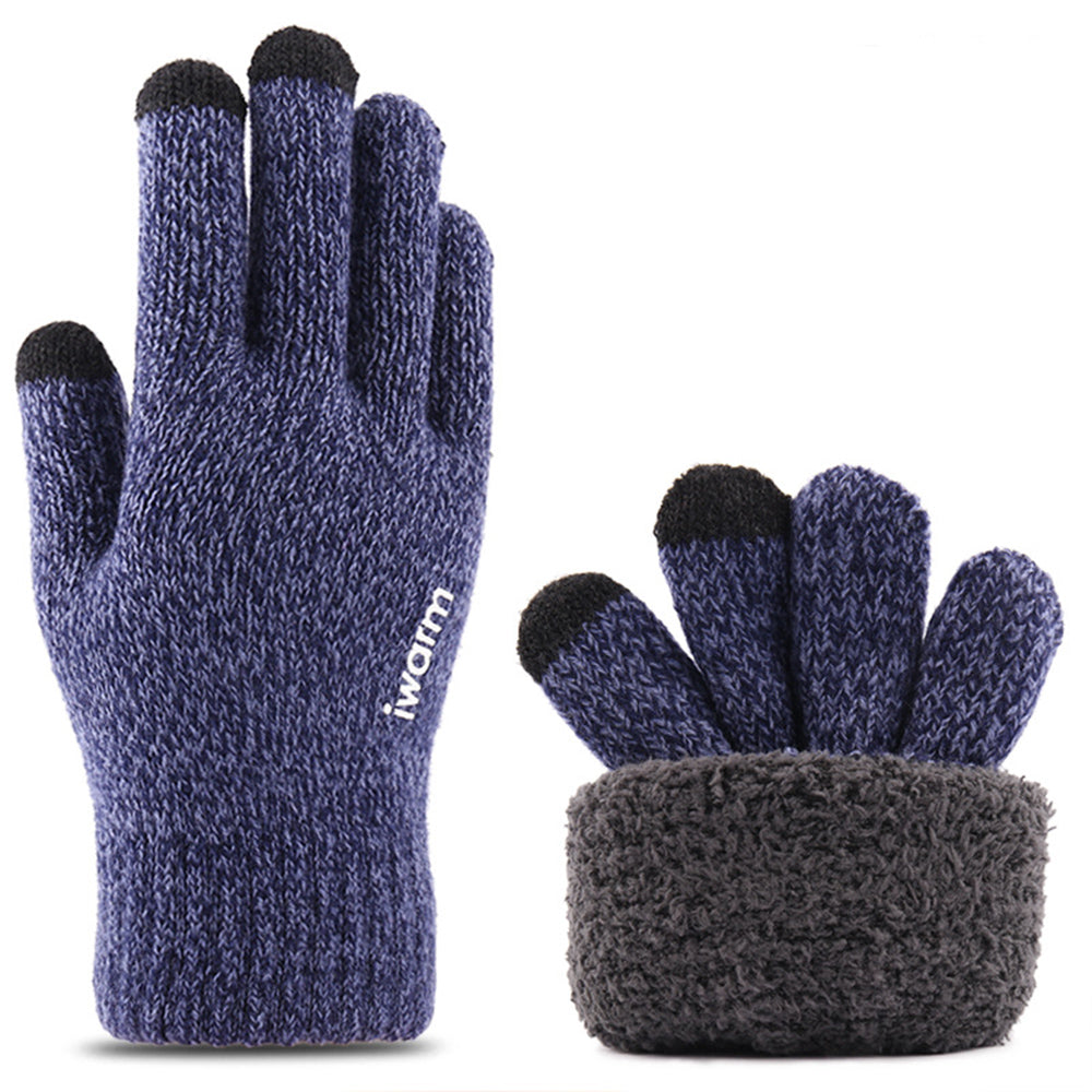 Zimske taktilne rokavice Iwarm ST0018, velikost 23 cm, modre
