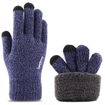 Zimske taktilne rokavice Iwarm ST0018, velikost 23 cm, modre