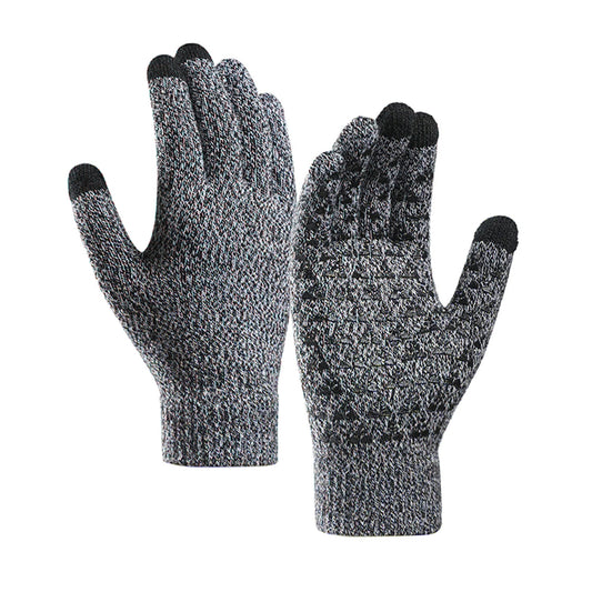 Zimske taktilne rokavice Iwarm ST0018, velikost 23 cm, črno-sive