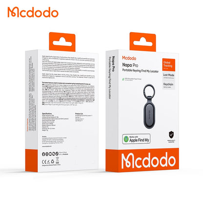 Mcdodo SmartTag obesek za ključe Napa Pro AT-3840 za iOS serijo, črna