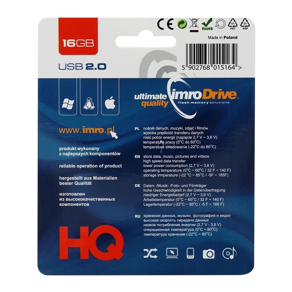 Zunanji pomnilnik USB-A Imro, 16Gb