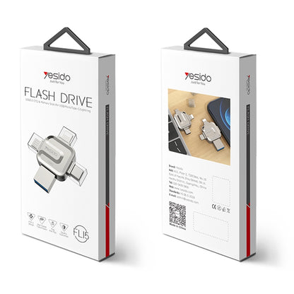Zunanji pomnilnik USB-A 3.0 / Lightning / USB-C / microUSB Yesido FL15, 16Gb