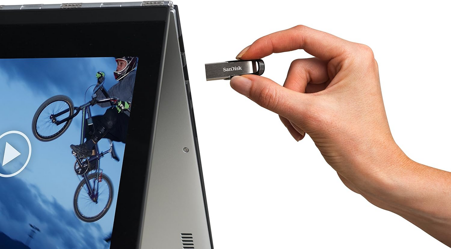 Zunanji pomnilnik USB-A 3.0 SanDisk Ultra Flair, 64Gb, ponovno zapečaten SDCZ73-064G-G46