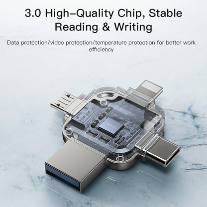 Zunanji pomnilnik USB-A 3.0 / Lightning / USB-C / microUSB Yesido FL15, 16Gb