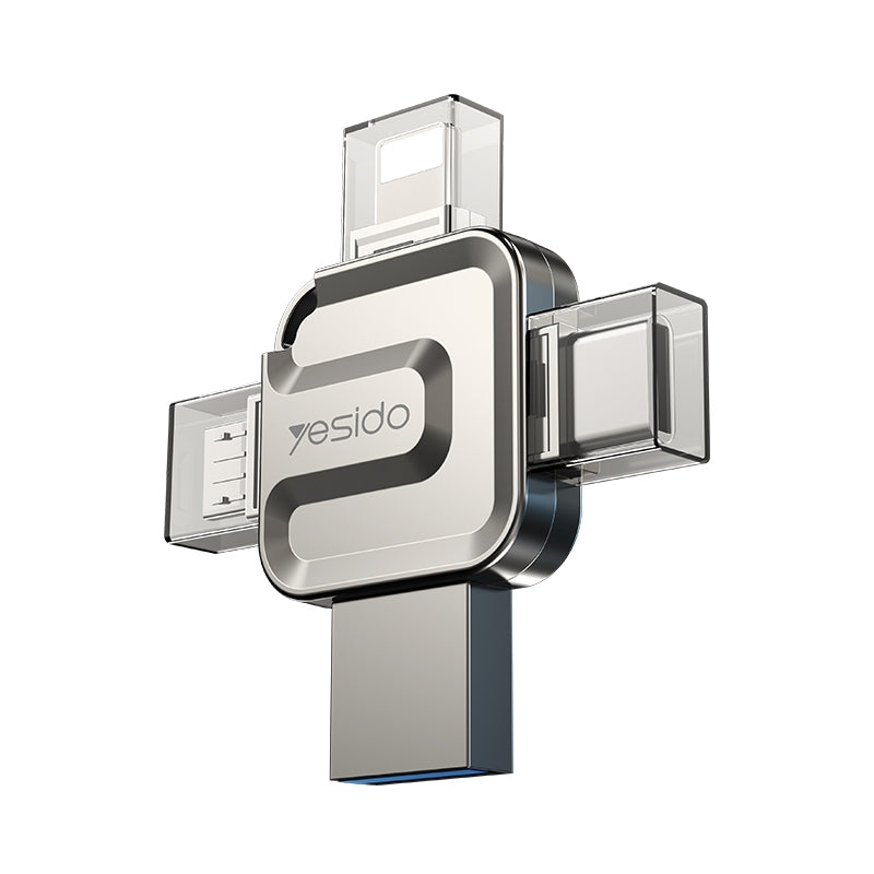 Zunanji pomnilnik USB-A 3.0 / Lightning / USB-C / microUSB Yesido FL15, 16Gb