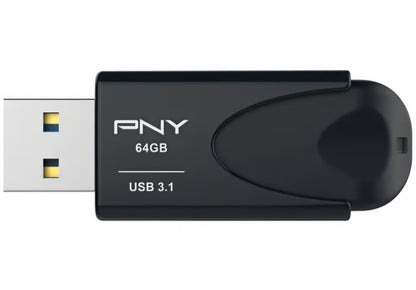 Zunanji pomnilnik USB-A 3.1 PNY Attache 4, 64Gb FD64GATT431KK-EF
