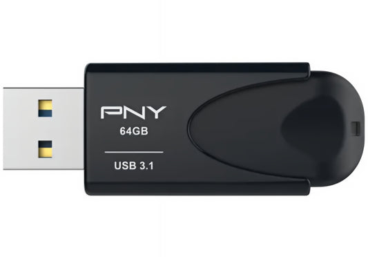 Zunanji pomnilnik USB-A 3.1 PNY Attache 4, 64Gb FD64GATT431KK-EF