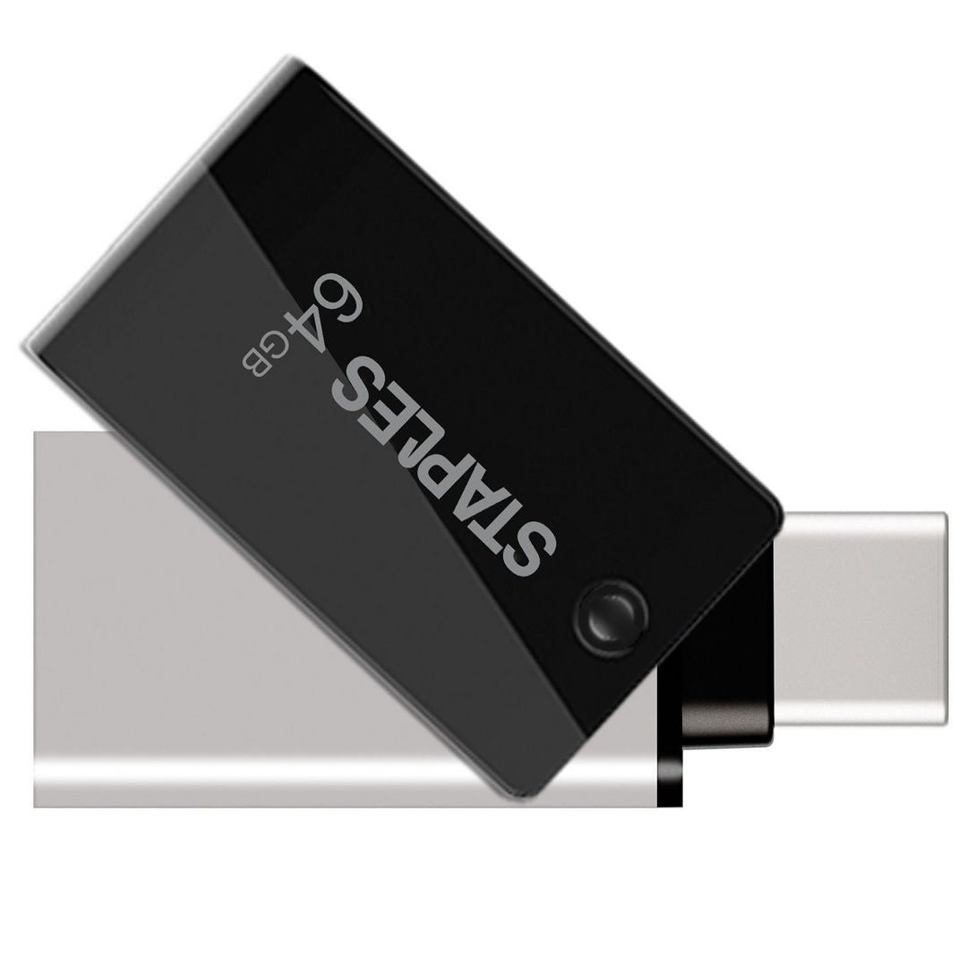 Zunanji pomnilnik USB-A 3.1 / USB-C Staples K23, 64Gb EKMMD64GK233CST