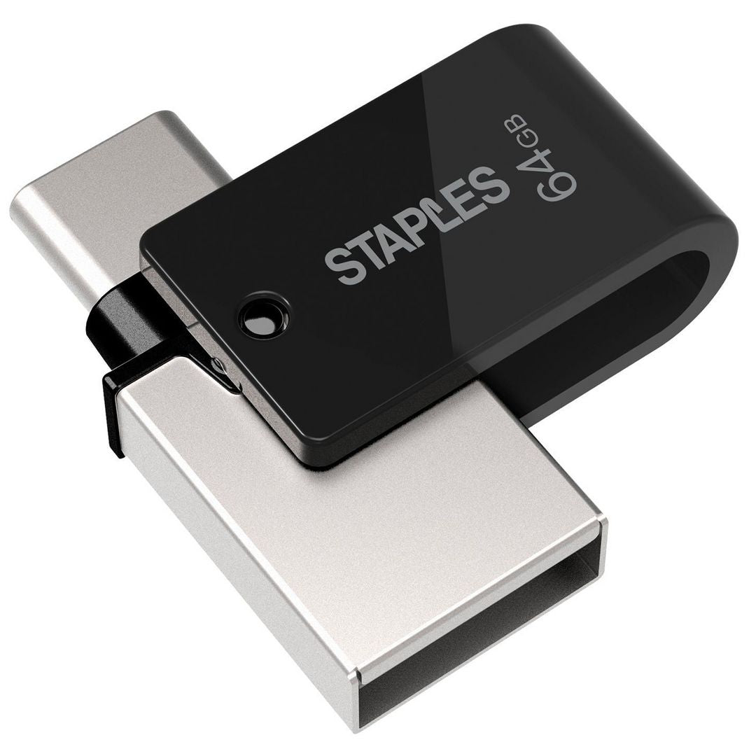 Zunanji pomnilnik USB-A 3.1 / USB-C Staples K23, 64Gb EKMMD64GK233CST