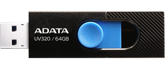 Zunanji pomnilnik USB-A 3.2 Adata UV320, 64Gb AUV320-64G-RBKBL