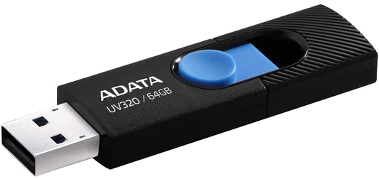 Zunanji pomnilnik USB-A 3.2 Adata UV320, 64Gb AUV320-64G-RBKBL