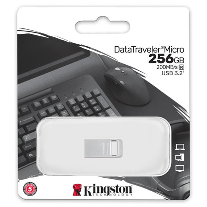 Kingston Micro G2 USB-A 3.2 zunanji pomnilnik USB-A 3.2, 256Gb DTMC3G2/256GB 