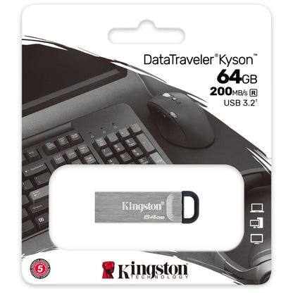 Zunanji pomnilnik USB-A 3.2 Kingston DT Kyson, 64Gb DTKN/64GB