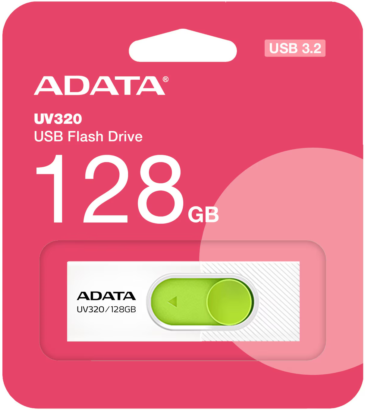 Zunanji pomnilnik USB-A 3.2 Adata UV320, 128Gb AUV320-128G-RWHGN