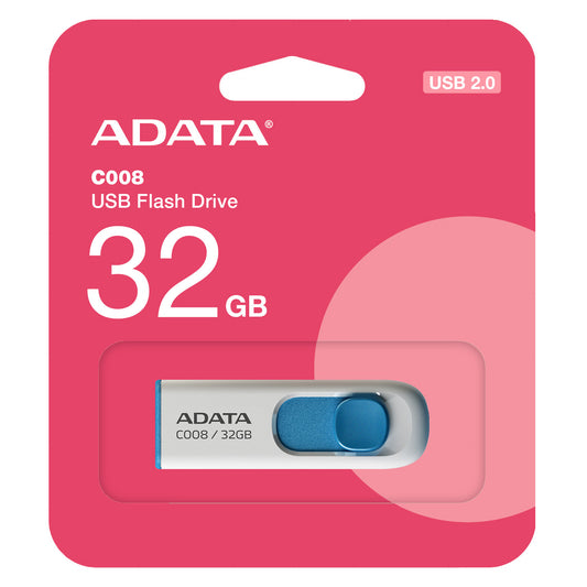 Zunanji pomnilnik USB-A Adata C008, 32Gb AC008-32G-RWE