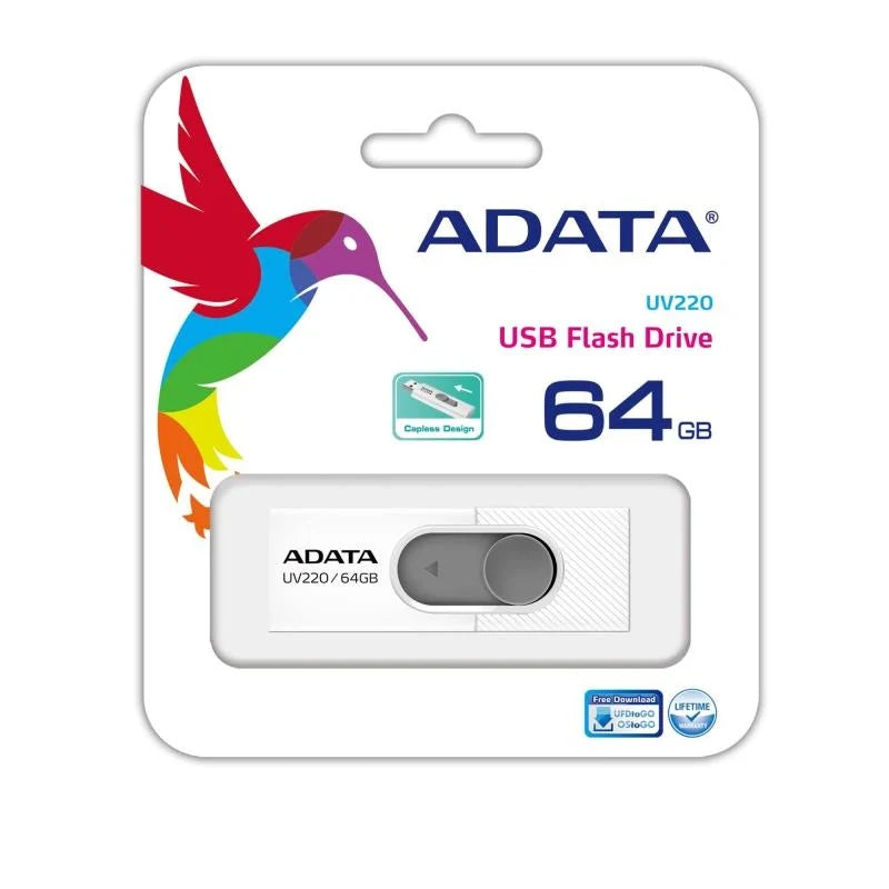 Zunanji pomnilnik USB-A Adata UV220, 64Gb AUV220-64G-RWHGY