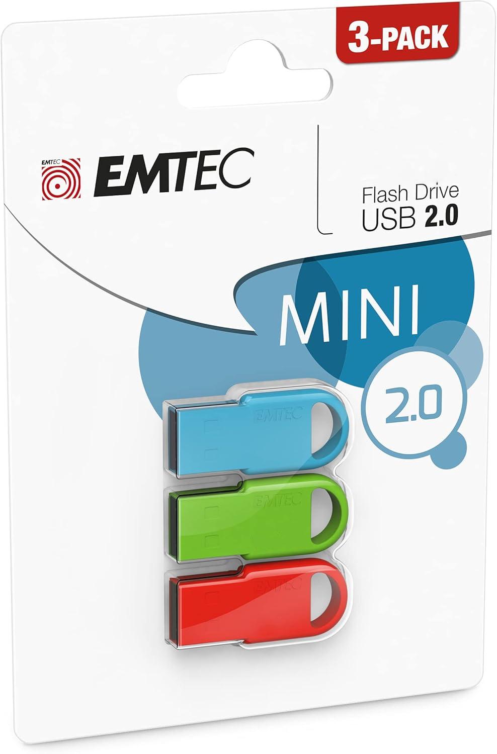 Zunanji pomnilnik USB-A Emtec D250 Mini, 16Gb, Set 3 kosi ECMMD16GD252P3