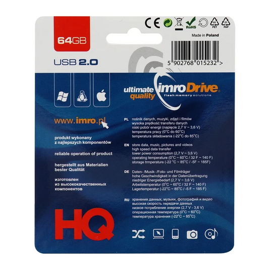 Zunanji pomnilnik USB-A Imro, 64Gb