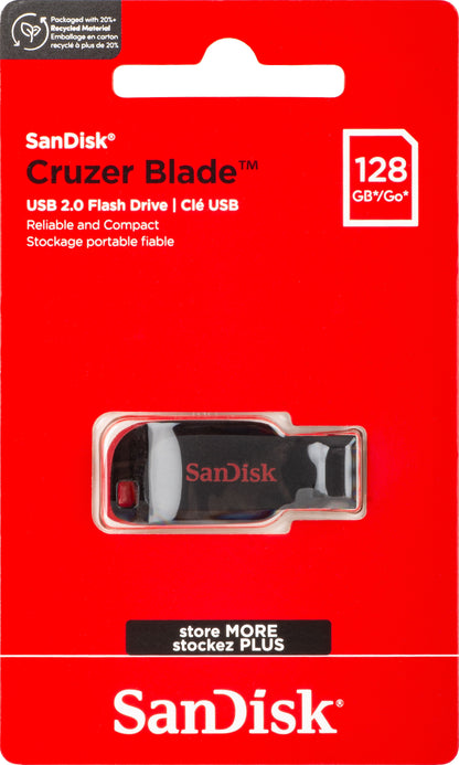 Zunanji pomnilnik USB-A SanDisk Cruzer Blade, 128Gb SDCZ50-128G-B35