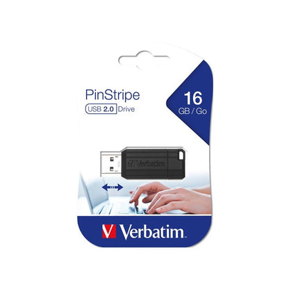 Zunanji pomnilnik USB-A Verbatim PenDrive Pinstripe, 16Gb