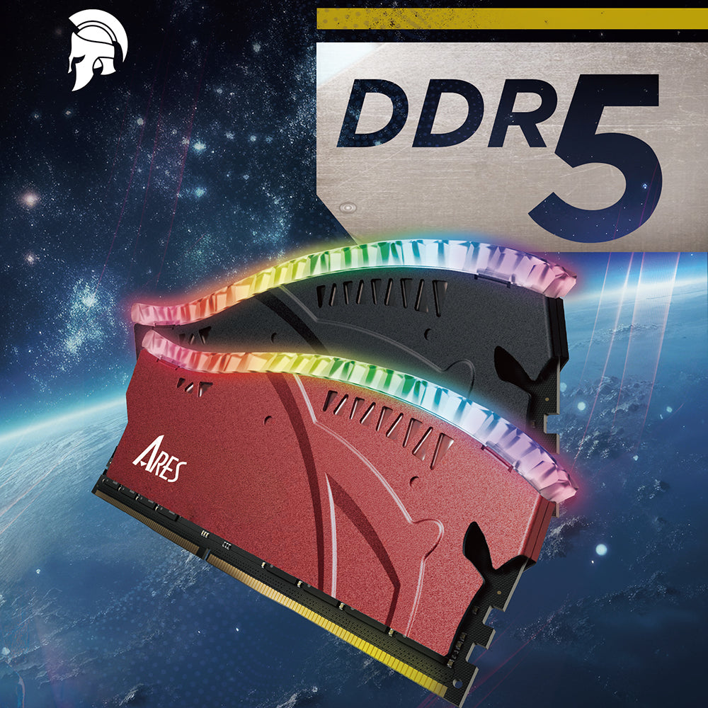 Spomin RAM Dato Ares Armor Lite, DDR5, RGB, 16GB, 6000Mhz, Črna ARB16G5K60