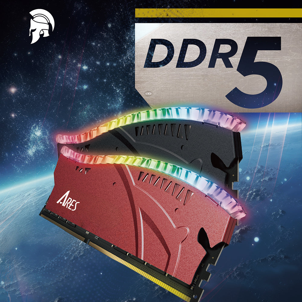 Pomnilnik RAM Dato Ares Armor Lite, DDR5, RGB, 16GB, 7000Mhz, Siv ARB16G5G70