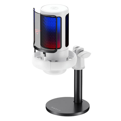 Kardioidni mikrofon HAVIT GK50, RGB, USB-C, 1.8m, črn