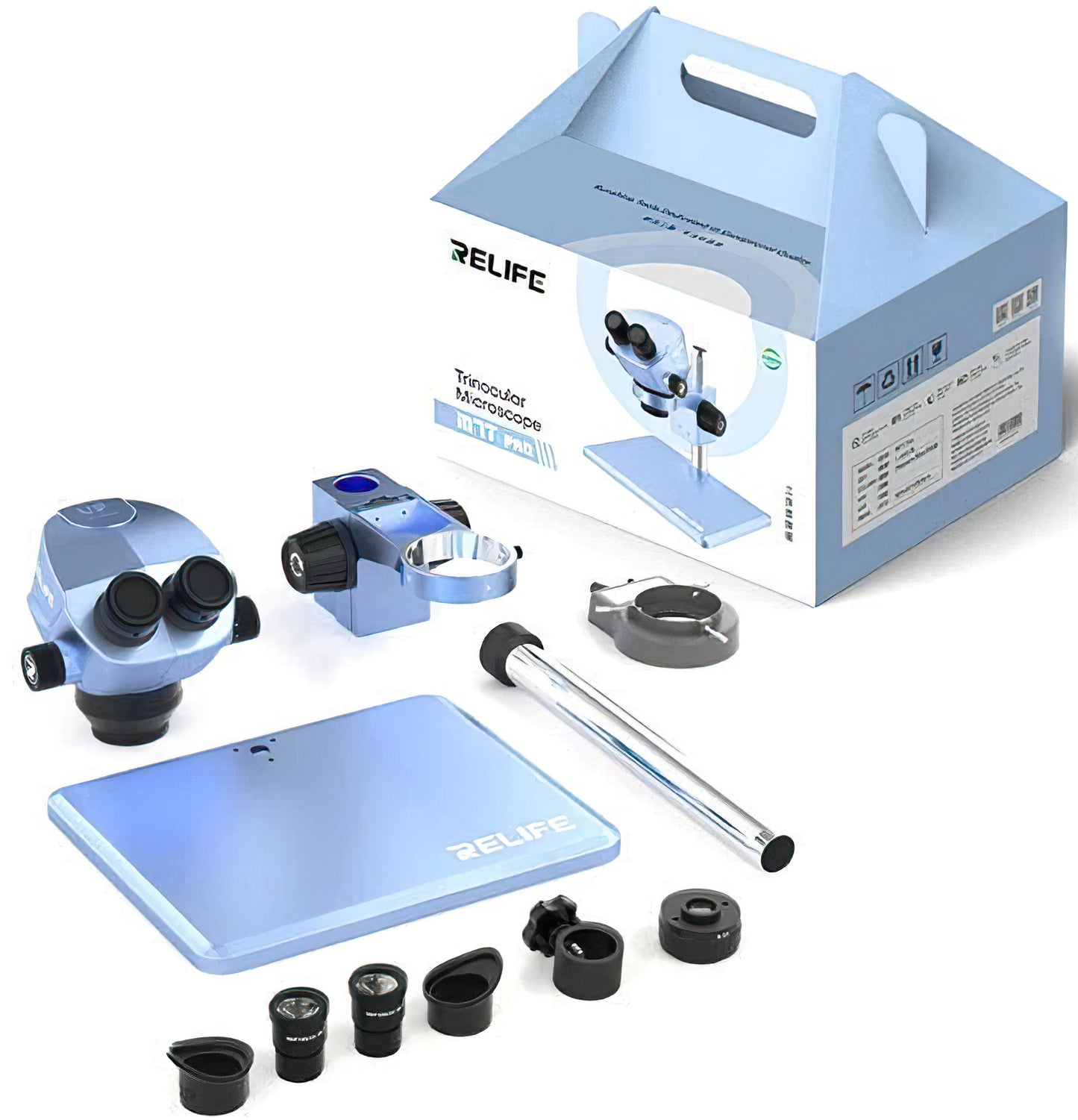 Mikroskop Relife RL-M7T Pro, Modra