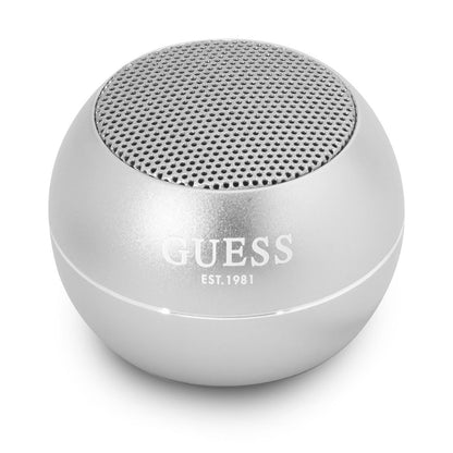 Prenosni Bluetooth zvočnik Guess, 3W, Srebrn