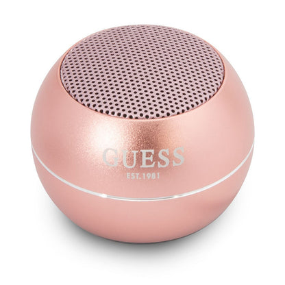 Guess Portable Bluetooth Speaker, 3W, Pink