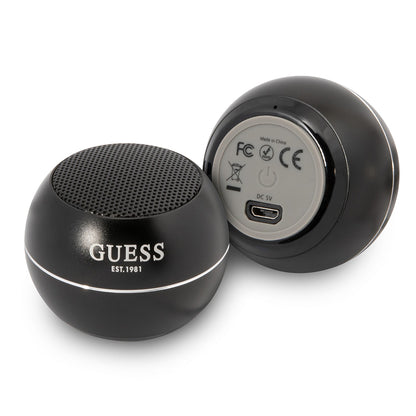 Prenosni Bluetooth zvočnik Guess, 3W, črn
