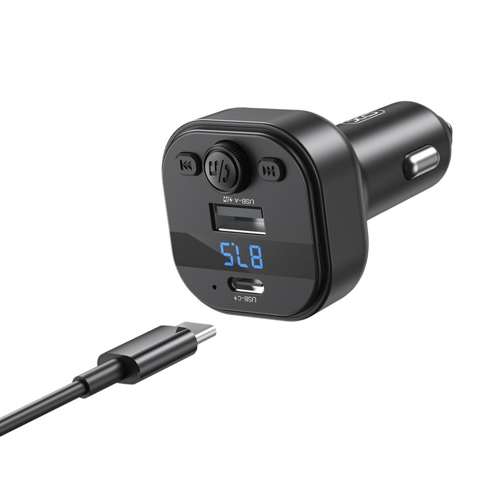 FM Bluetooth modulator XO Design BCC18, 1 x USB-A - 1 x USB-C