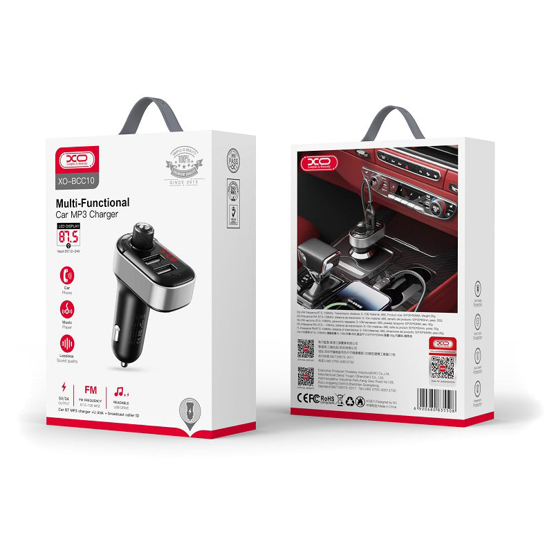 Bluetooth FM Modulator XO Design BCC10, 2 x USB-A 