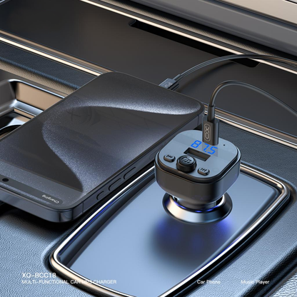 FM Bluetooth modulator XO Design BCC18, 1 x USB-A - 1 x USB-C