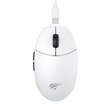 HAVIT MS1039W Wireless Gaming Mouse, 800DPI - 7400DPI, Wi-Fi / Wired, White